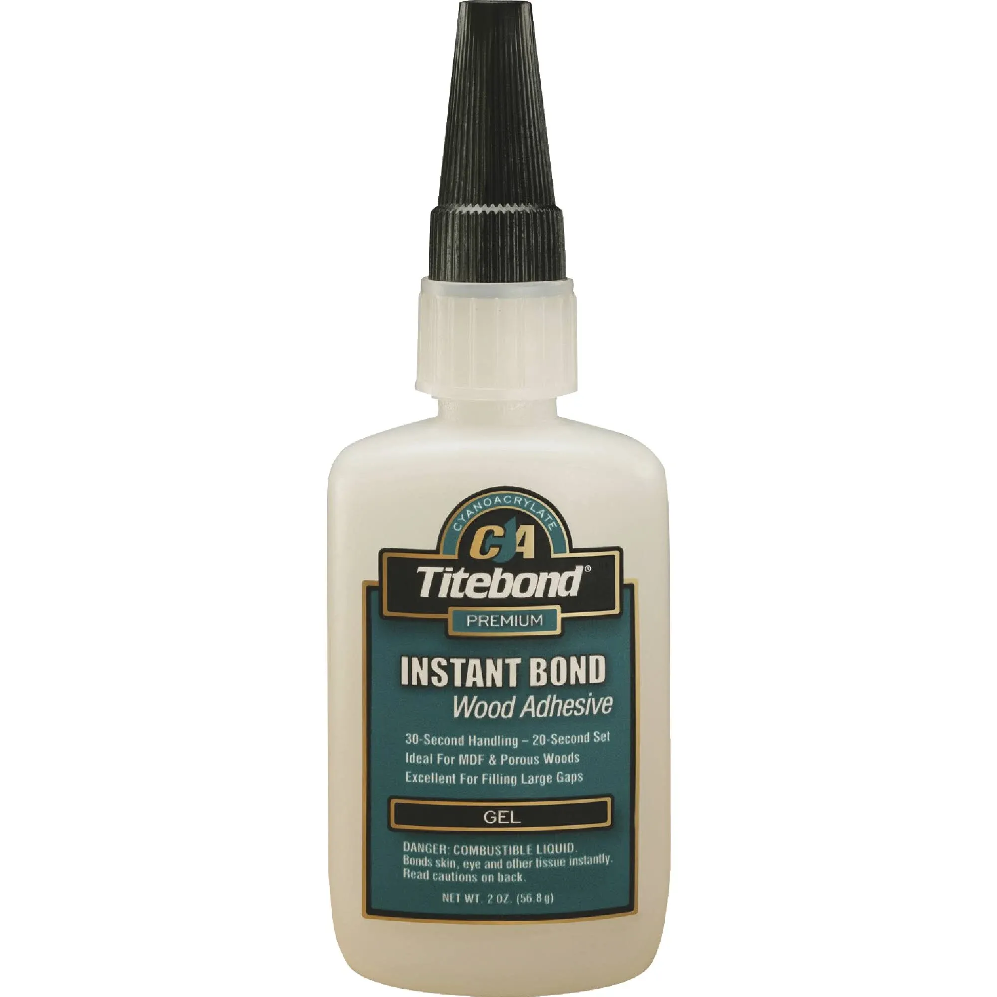 Franklin 6231 Titebond Instant Bond Wood Adhesive Gel Bottle, 2 Oz