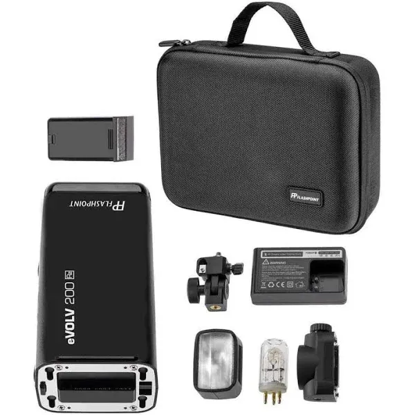 Flashpoint eVOLV 200 TTL R2 Pocket Flash Kit #EV-200 Z