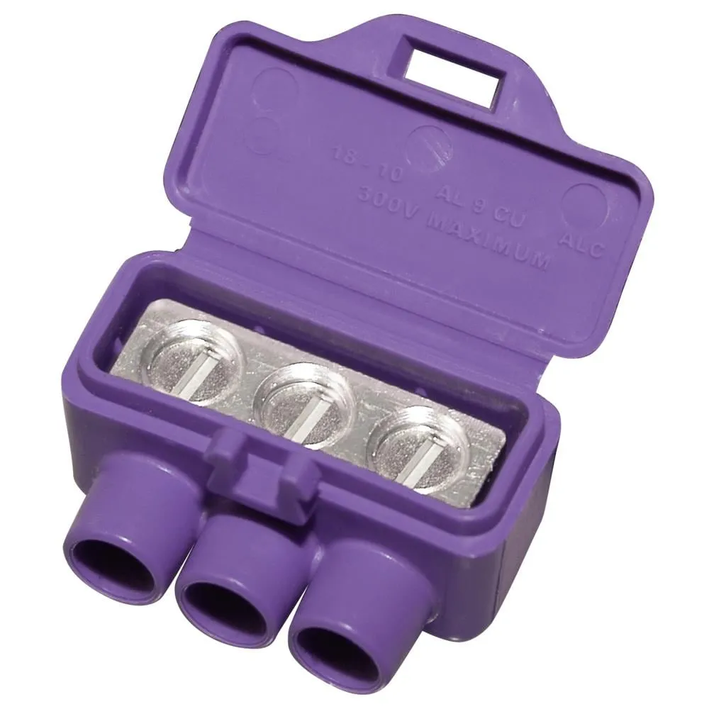 King Innovation 95135 AlumiConn Wire Connector, 100 pk, Purple, Count