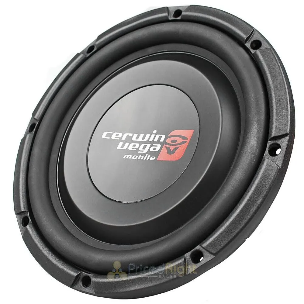 Cerwin Vega VPS102D 10" 600W Max 2Ω Dual Voice Coil Shallow Car Audio Subwoofer