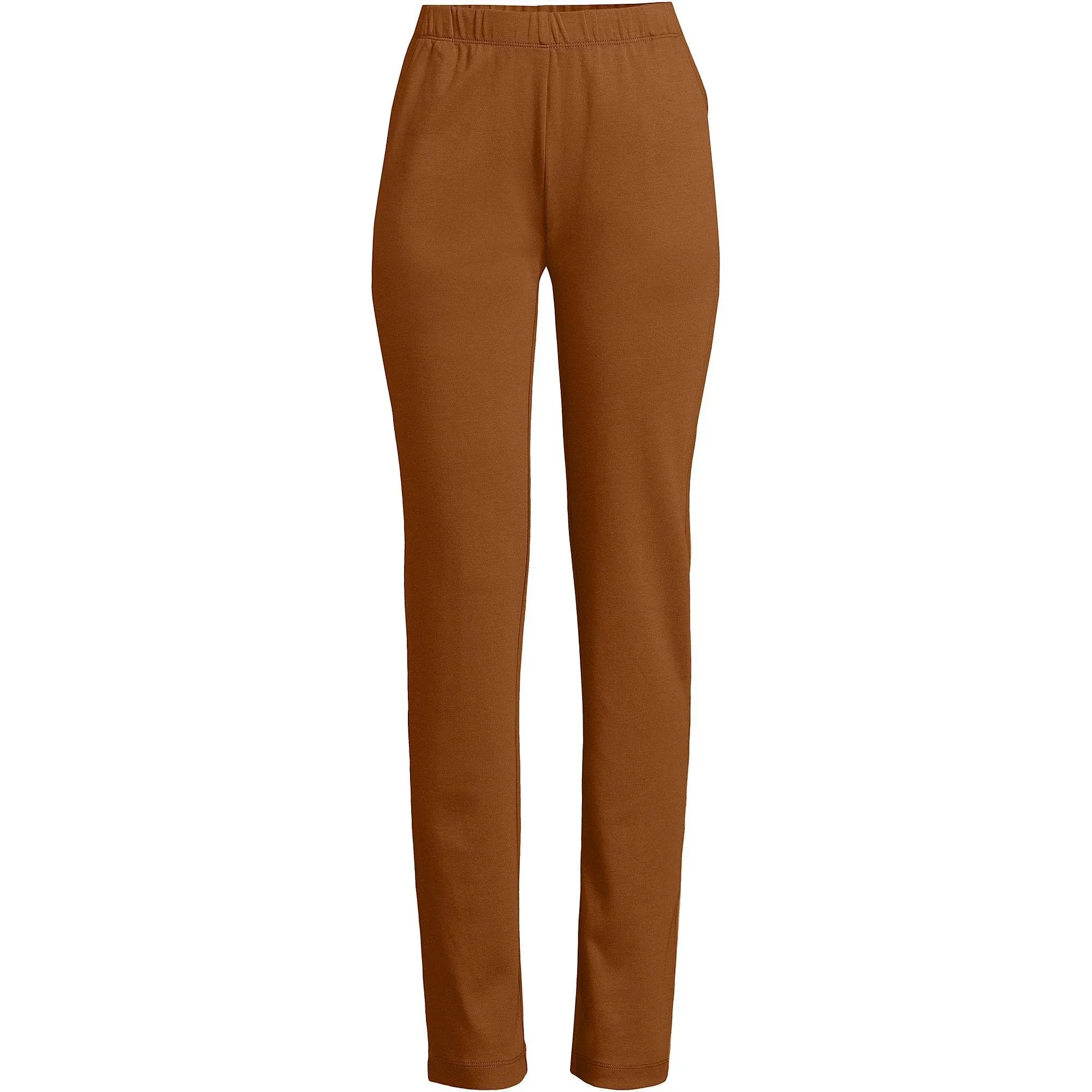 Petite Lands' End Sport Knit High Waist Pants