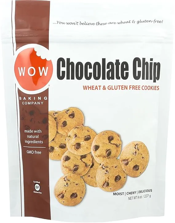 Wow Baking Cookies, Wheat & Gluten Free, Chocolate Chip - 8 oz