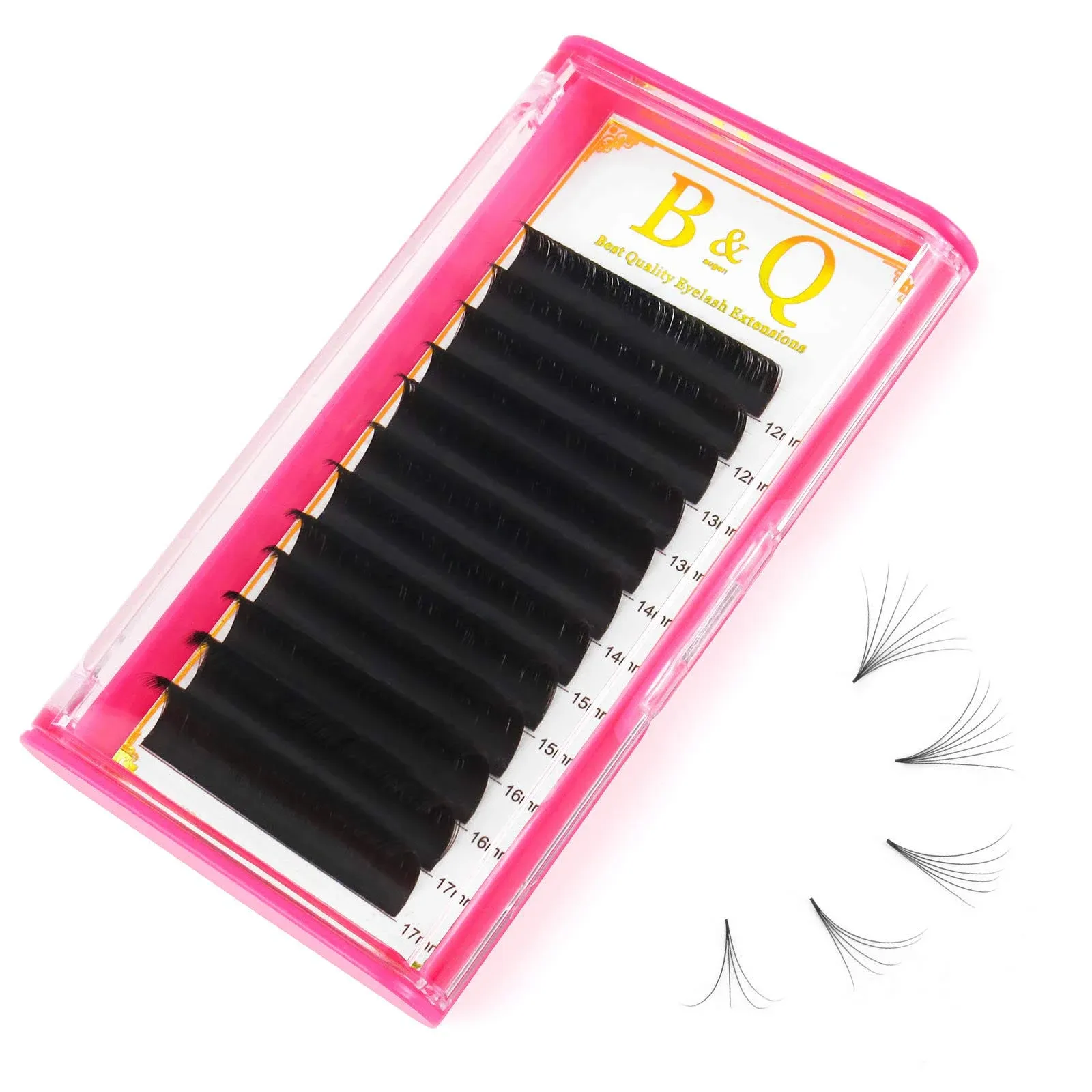 Eyelash Extension C CC D DD Curl Easy Fan Volume Lashes .03 .05 .07 .10 Eyelash ...