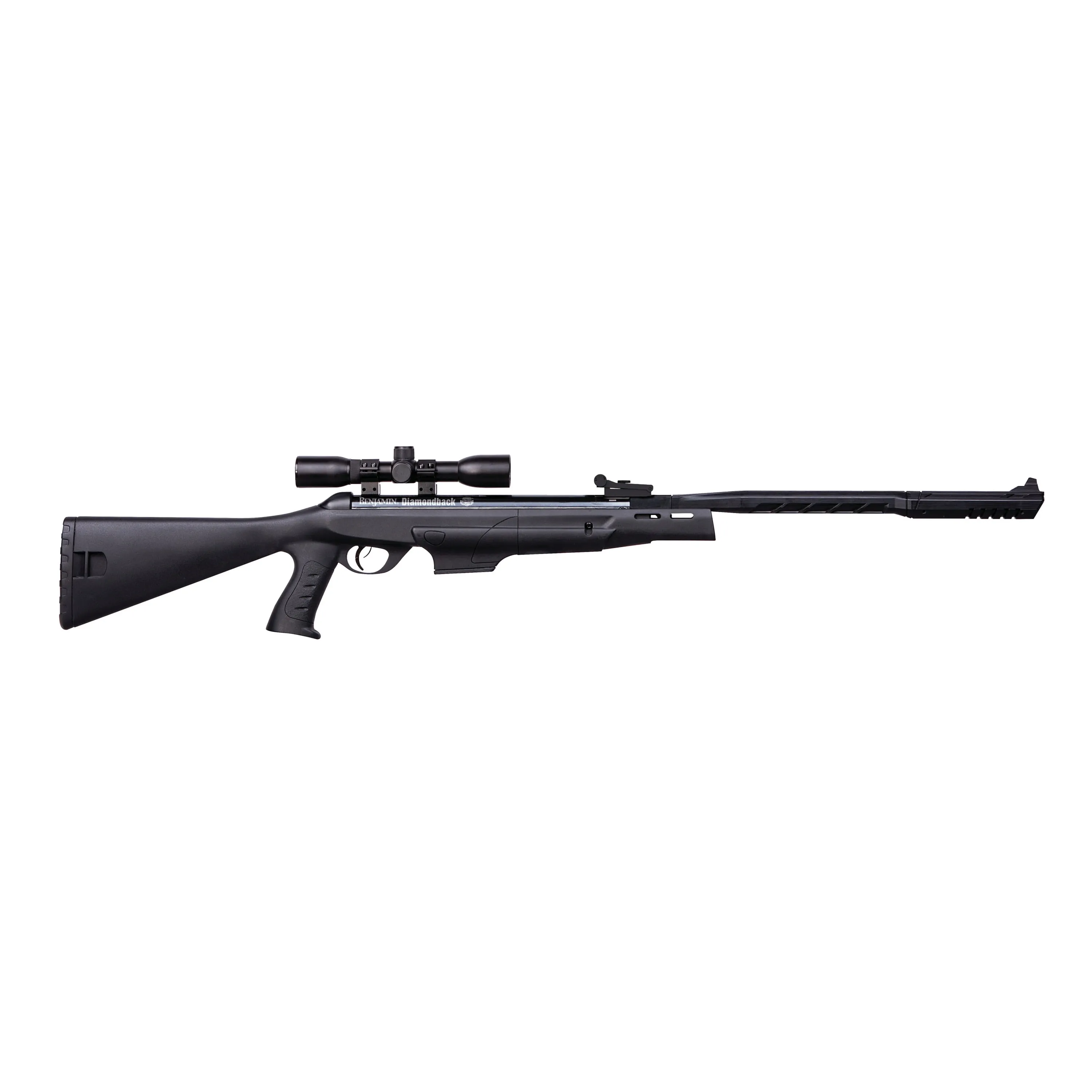 Crosman Diamondback Air Rifle .177 Cal. Nitro Piston Elite Powered Break Barrel, Black