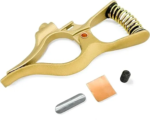 KINGQ 300-Amp T-Style Welding Ground Clamp Brass