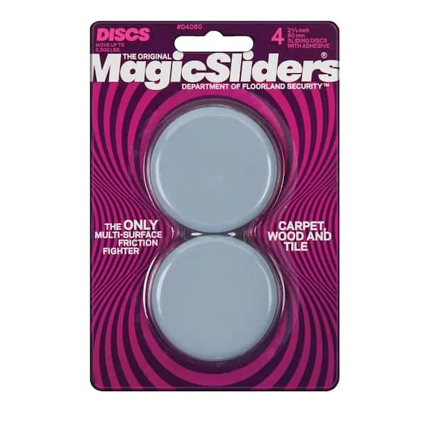 2-3/8 in. Round Magic Sliders (4-Pack)