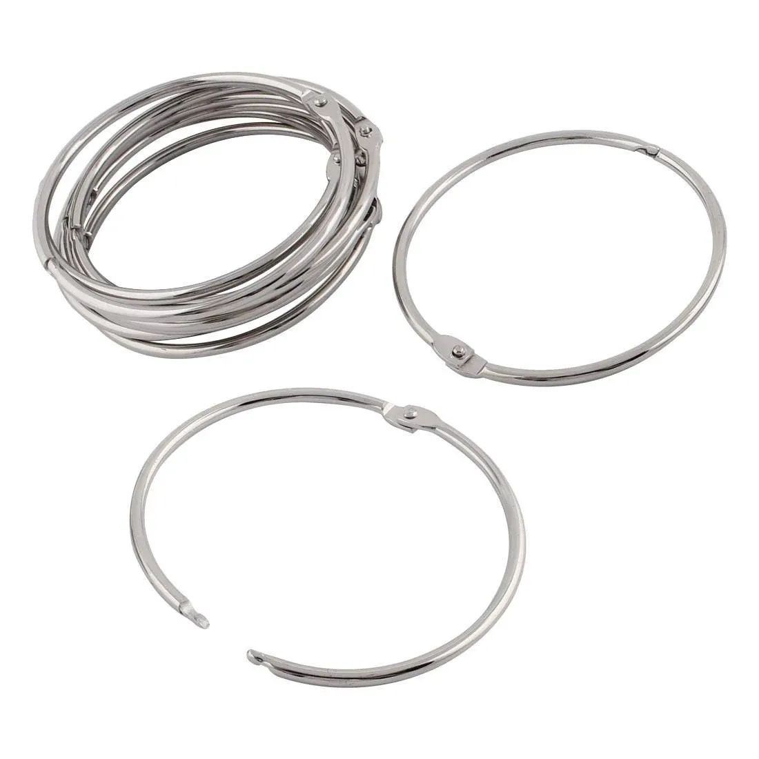 3.5 Inch (10 Pack) Loose Leaf Binder Rings, Large Binder Rings Key Ring