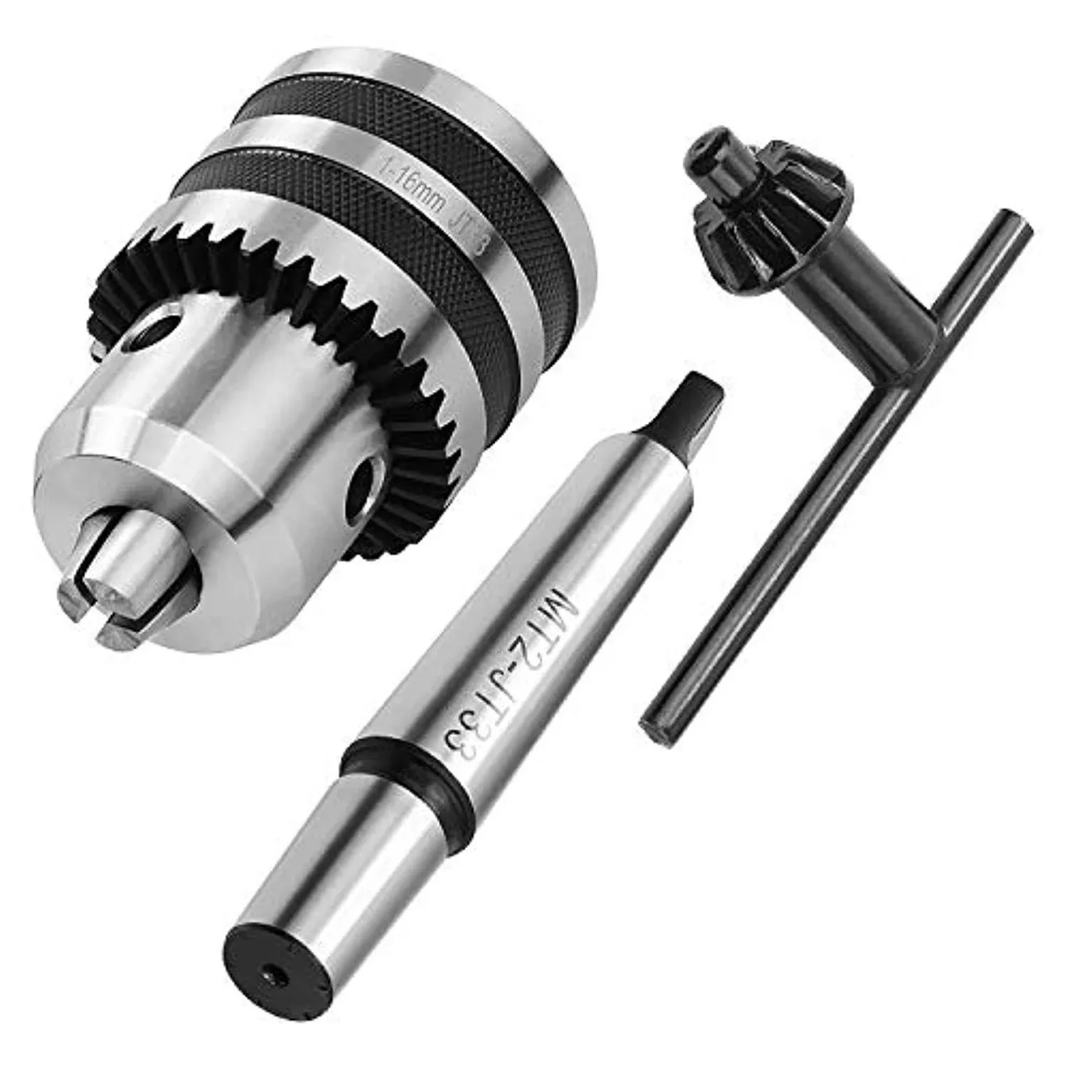 CBTONE 1/32"- 5/8" Heavy Duty Drill Chuck with Chuck Key and MT2 Shank