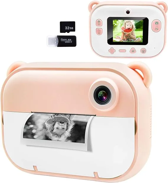 Joytrip Kids Instant Print Camera, Kids Camera with 2.4” HD Large Screen LCD ...