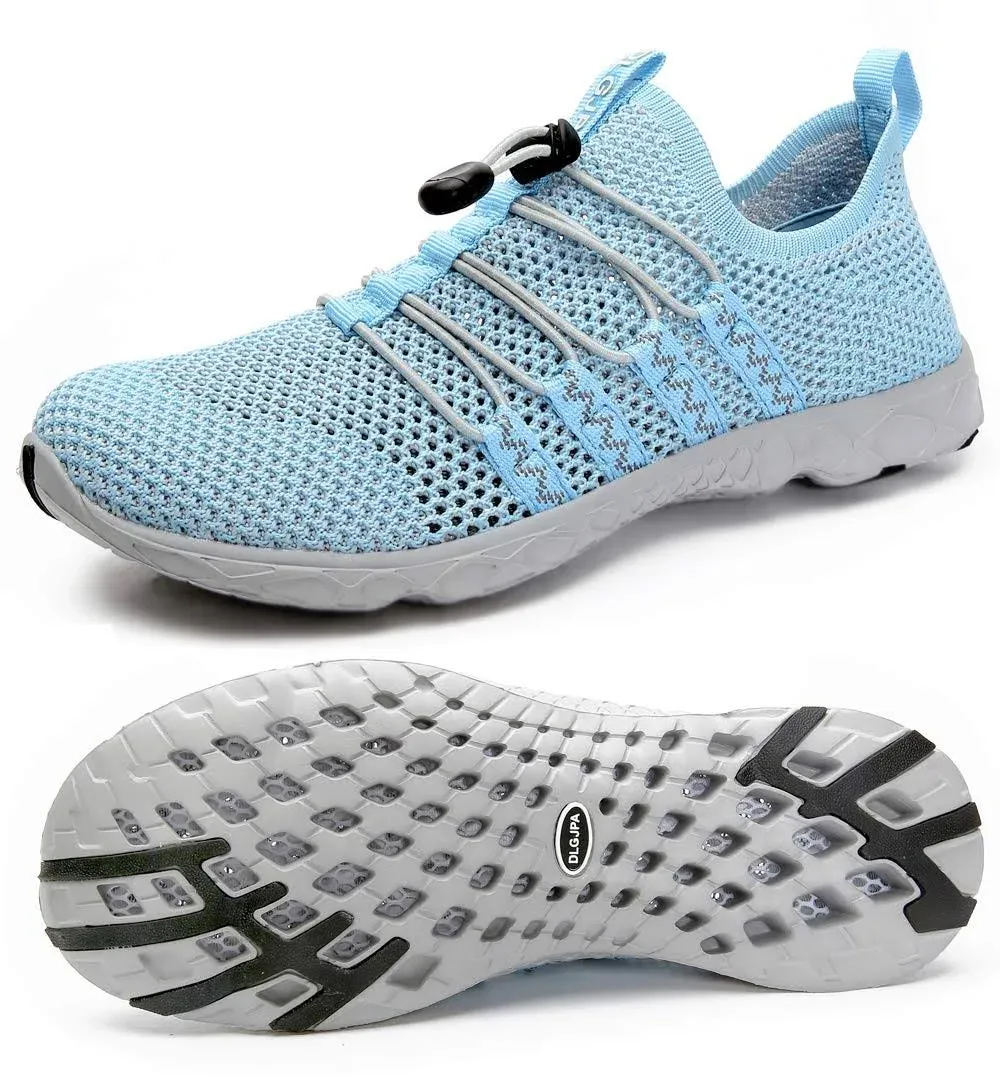 DLGJPA Women's Lightweight Quick Drying Aqua Water Shoes Athletic Sport Walking Shoes