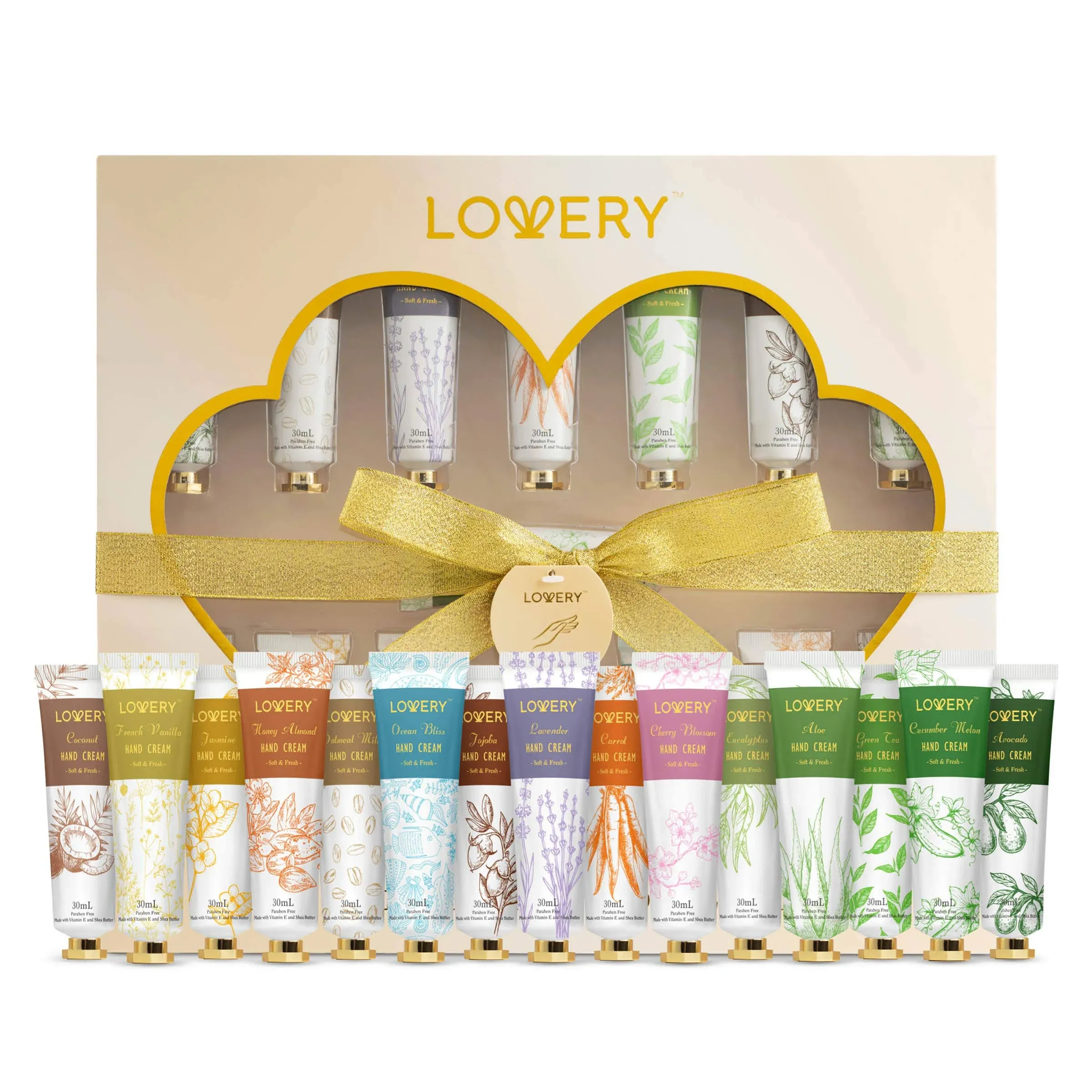 Aromatherapy Lotion Home Spa- Hand Cream Set, 15pc