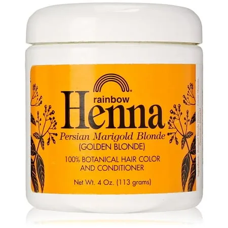 Rainbow Research Henna Hair Color And Conditioner Persian Marigold Blonde Golden Blonde - 4 Oz