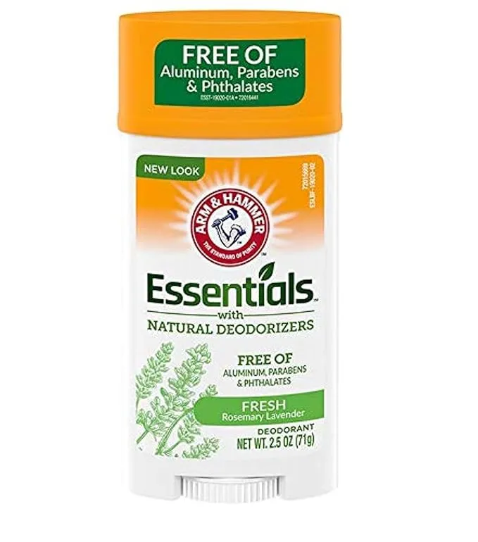 ARM & HAMMER Essentials Natural Deodorant Fresh Rosemary Lavender 2.50 oz (Pack of 4)