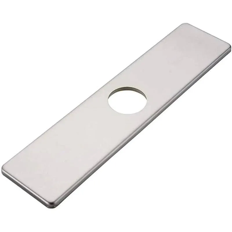 BWE Square 10 inch Kitchen Sink Faucet Hole Cover Deck Plate Escutcheon Brushed ...