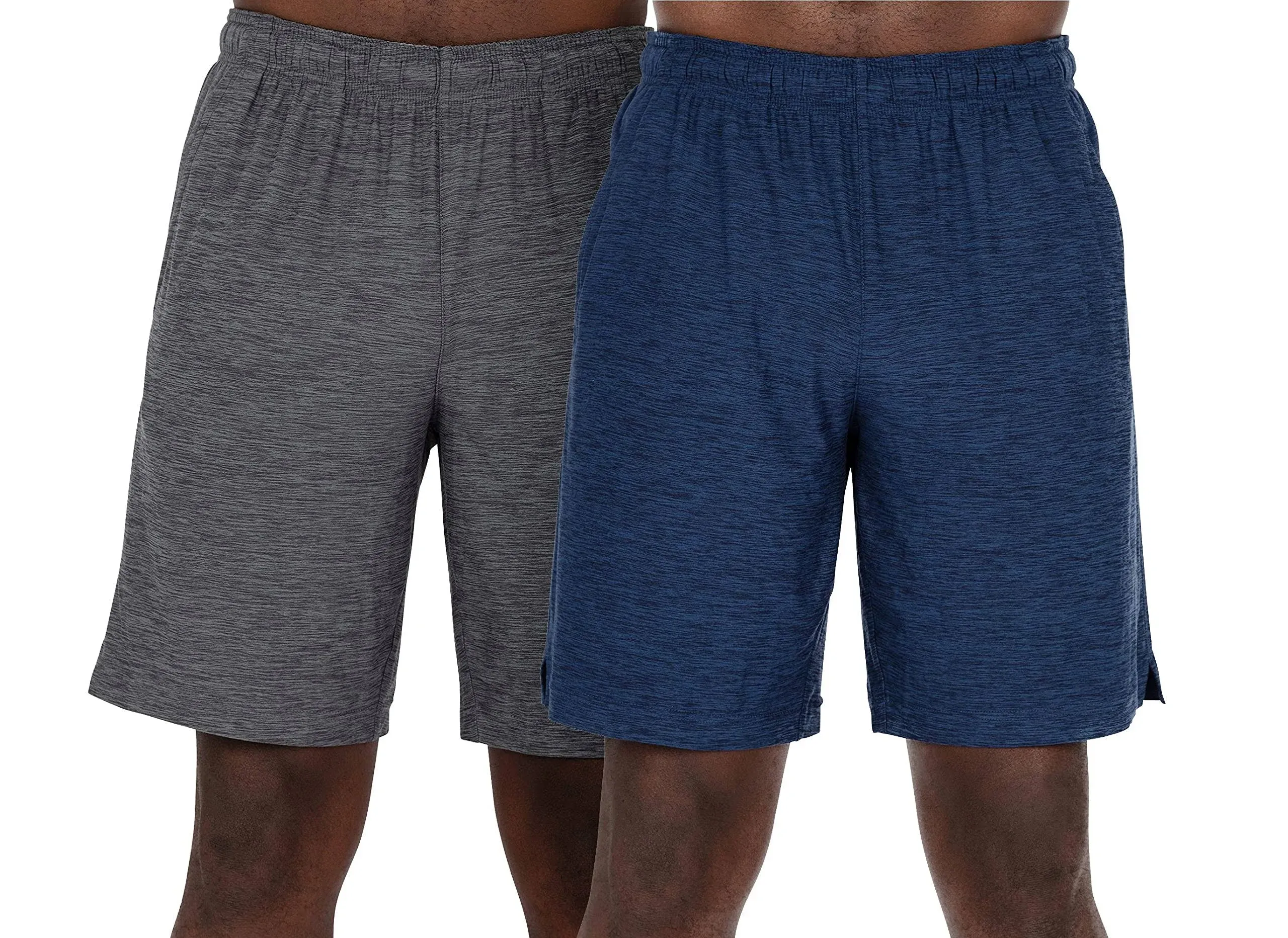 Layer 8 Men’s 2 Pack Shorts Athletic Quick Dry Performance Workout/Sleep Jersey 