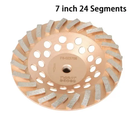 7 inch 24 Segments Diamond Cup Grinding Wheels for Concrete and Masonry Angle Grinder