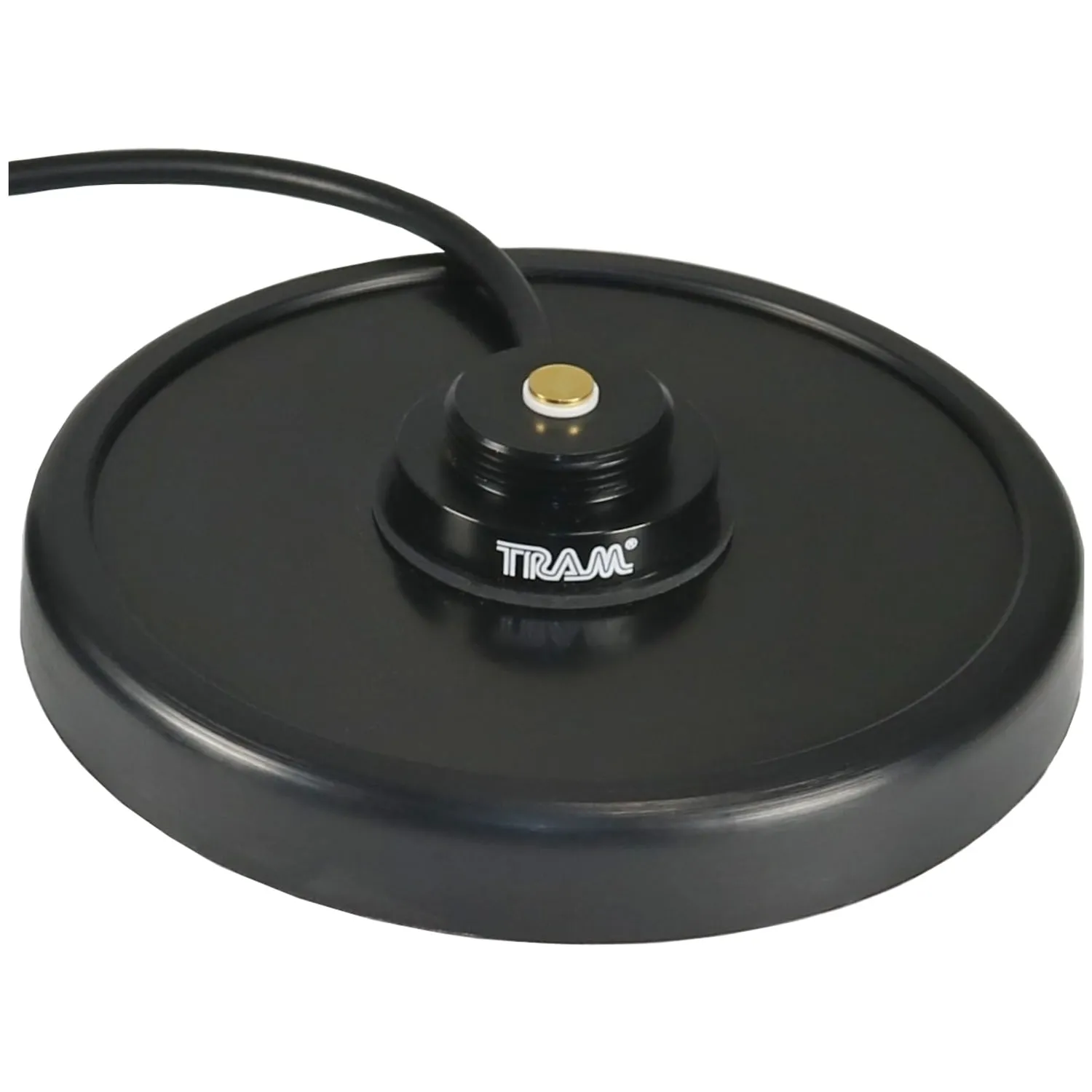 Tram Solid-Brass Black NMO Magnet Mount with Gold-Plated Contact Pin and Scratch Protection