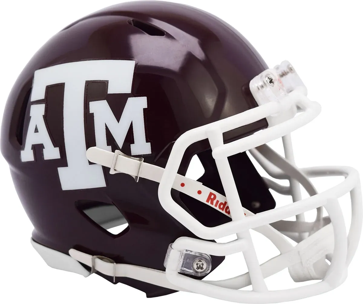 Riddell NCAA Texas A&M Aggies Maroon NCAA Riddell Speed Mini Football Helmet