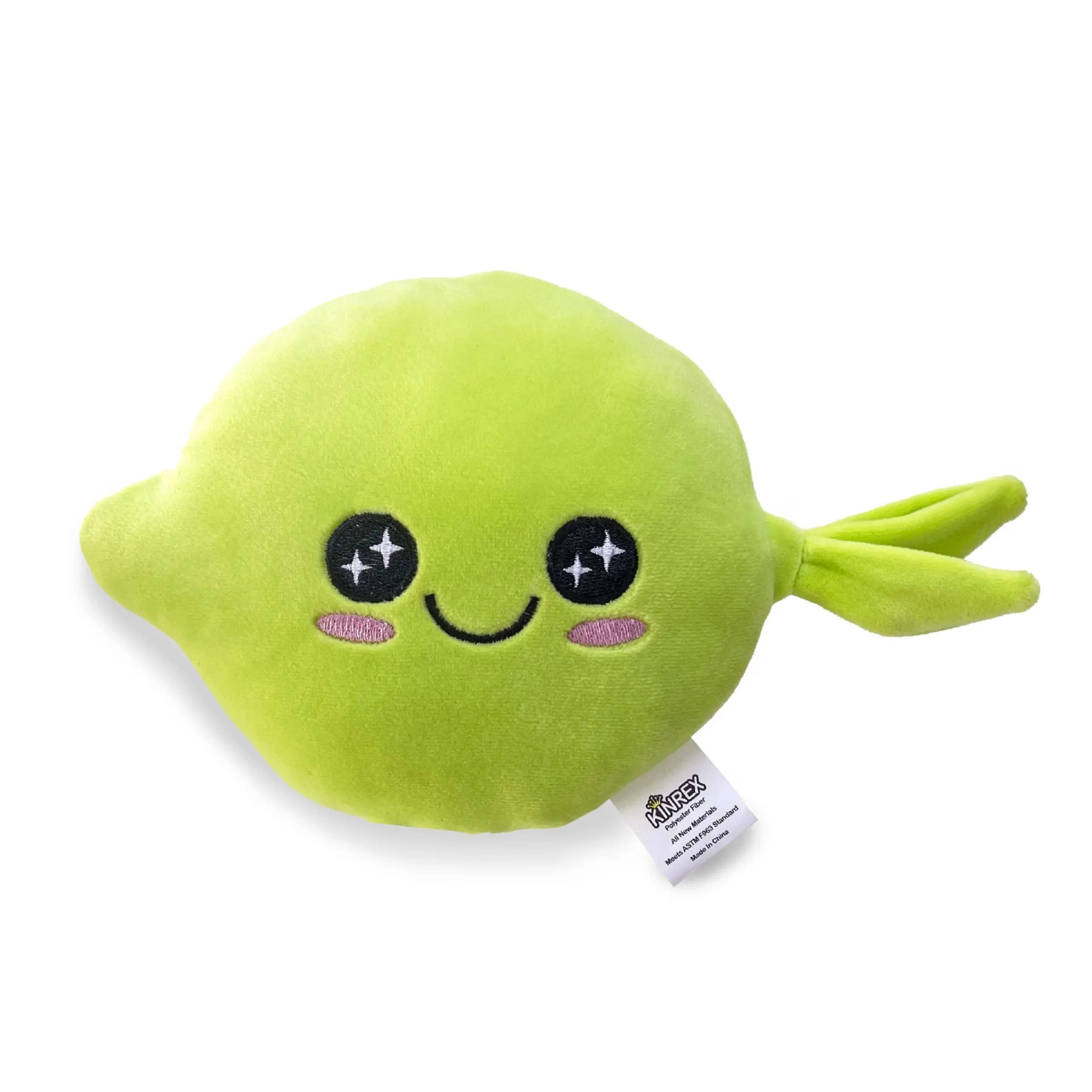 KINREX Lemon - Lime Plush Stuffed Toy 2 Sides - Kid Stuffed Fruit Toy - Measures 5" – 12.7 cm.