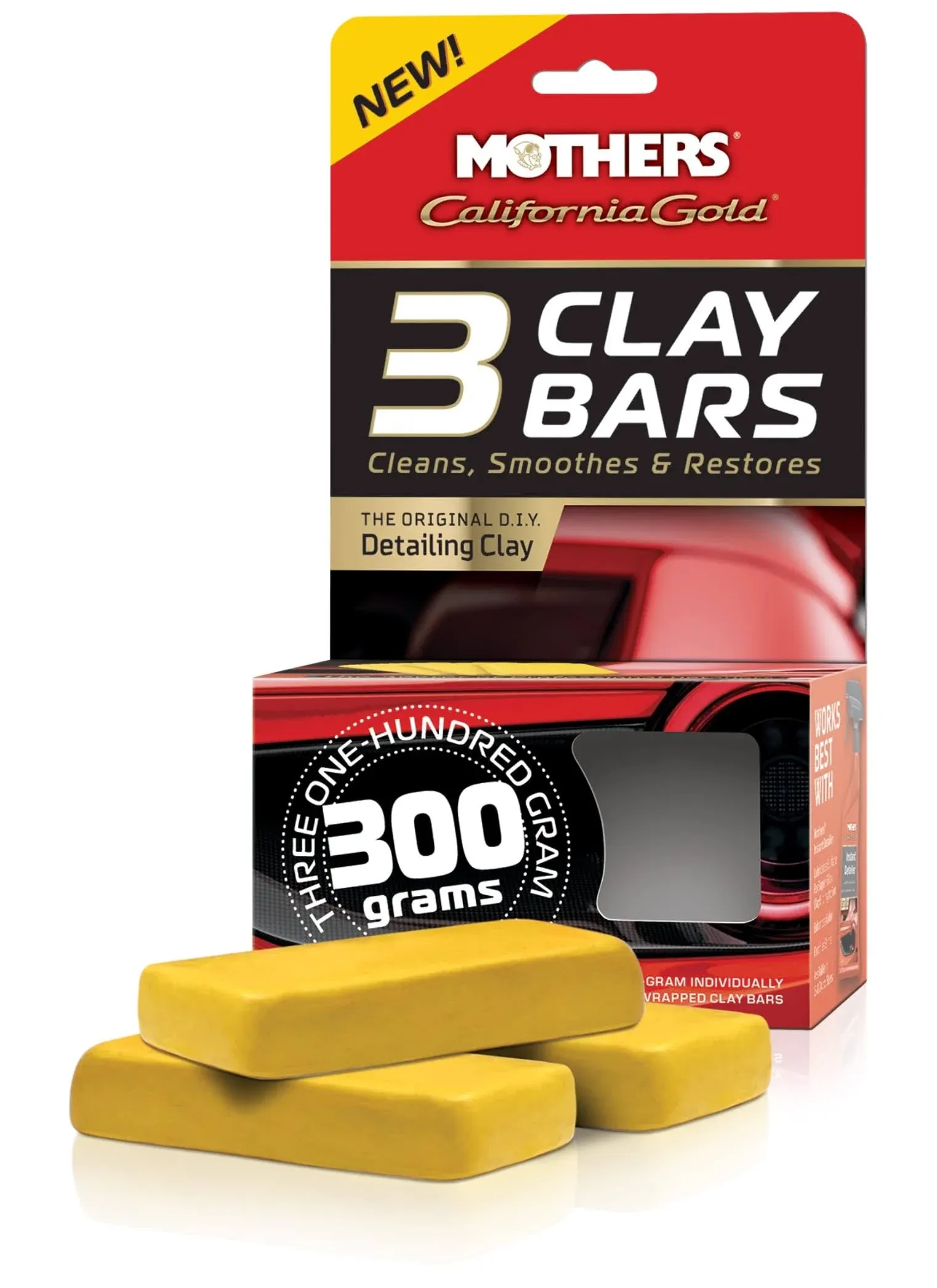 Mothers 07242 California Gold 3 Clay Bars