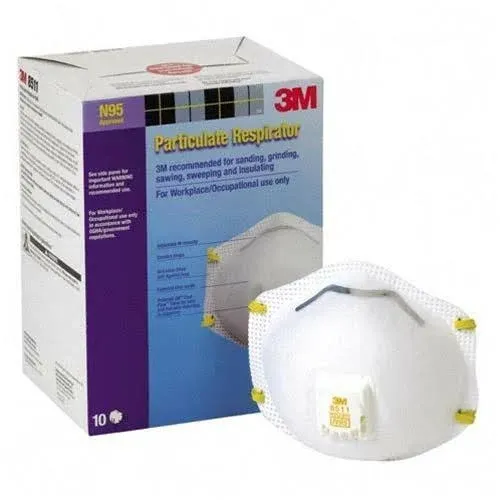 3M 8511 Cool Flow Particulate N95 Respirator with Valve (Box/10)