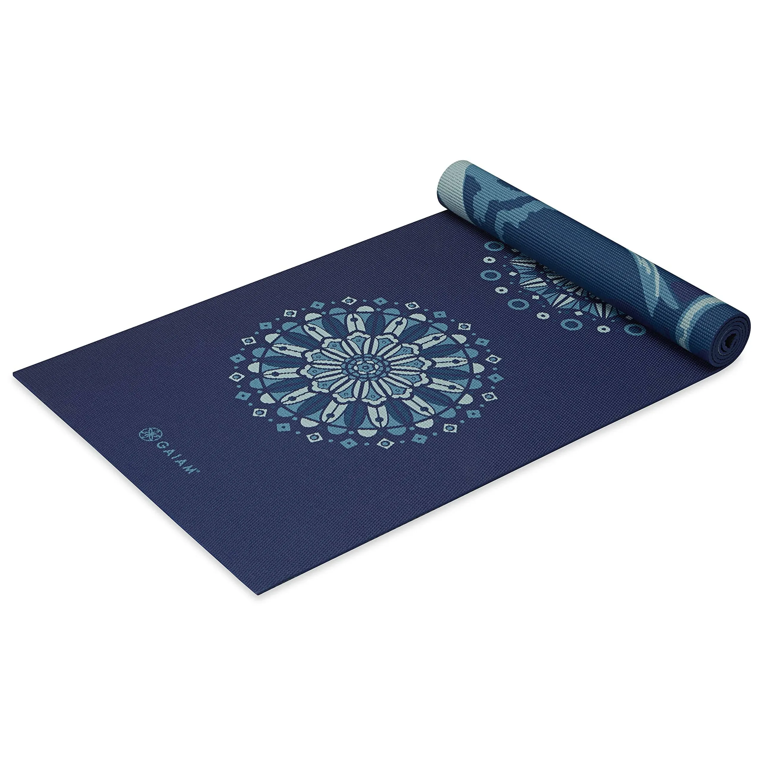 Gaiam 6mm Premium Reversible Yoga Mat - Kaleidoscope Sea