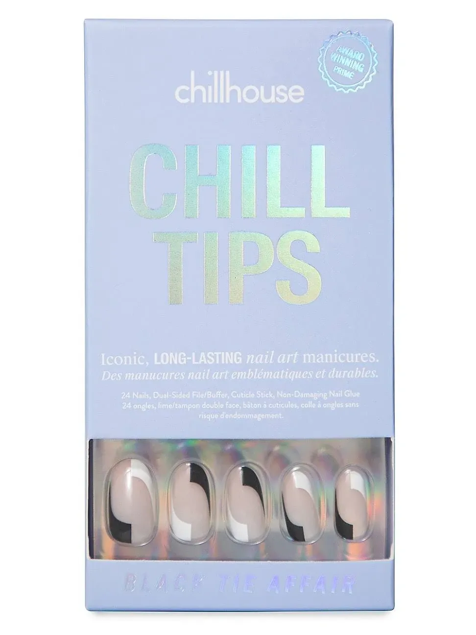 Chillhouse Chill Tips Simples | Black Tie Affair, Press On Nail Kit