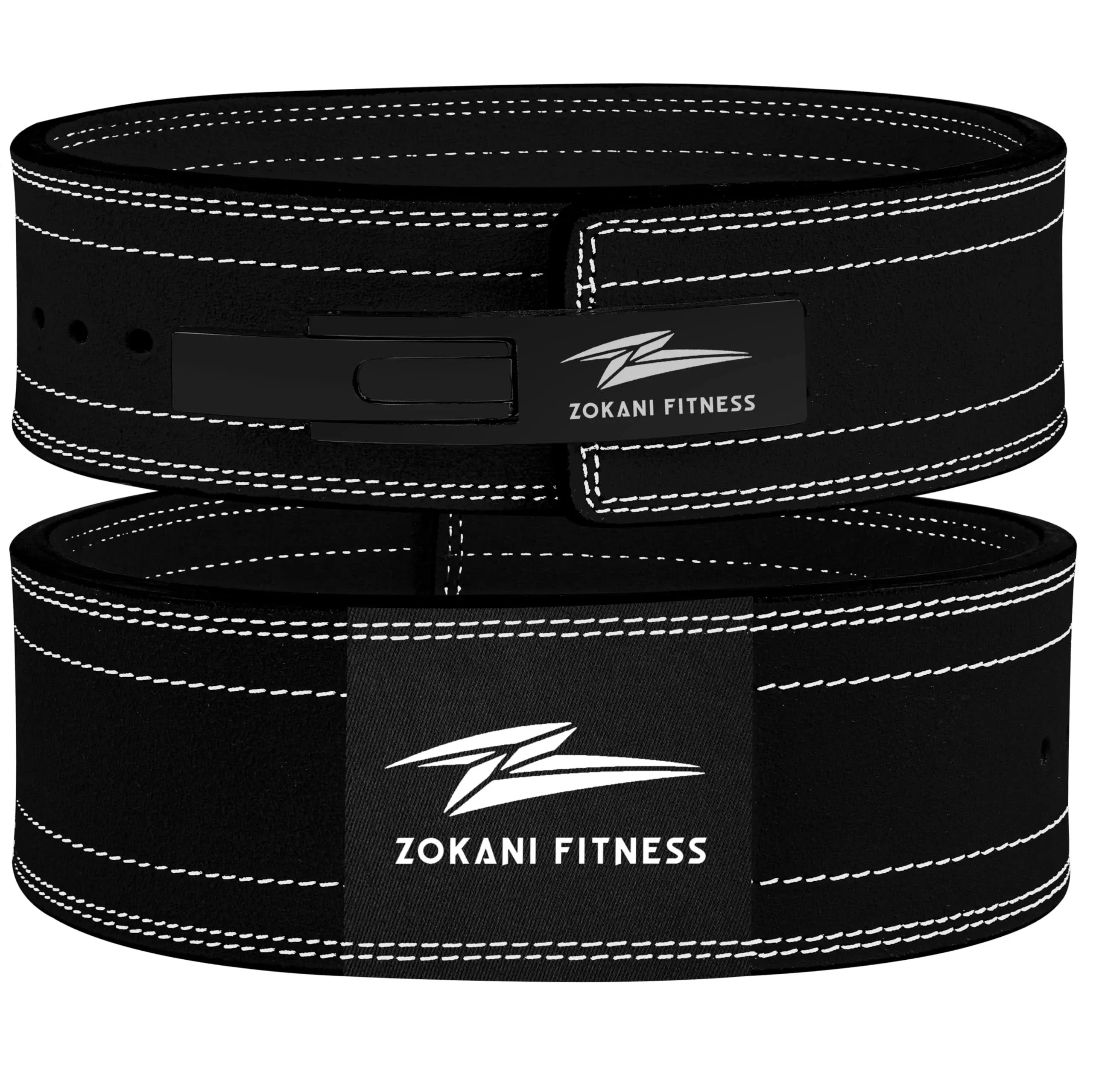 Zokani Fitness Leather Lever Weight Lifting Belt for Men & Women 10mm Thick Gym ...