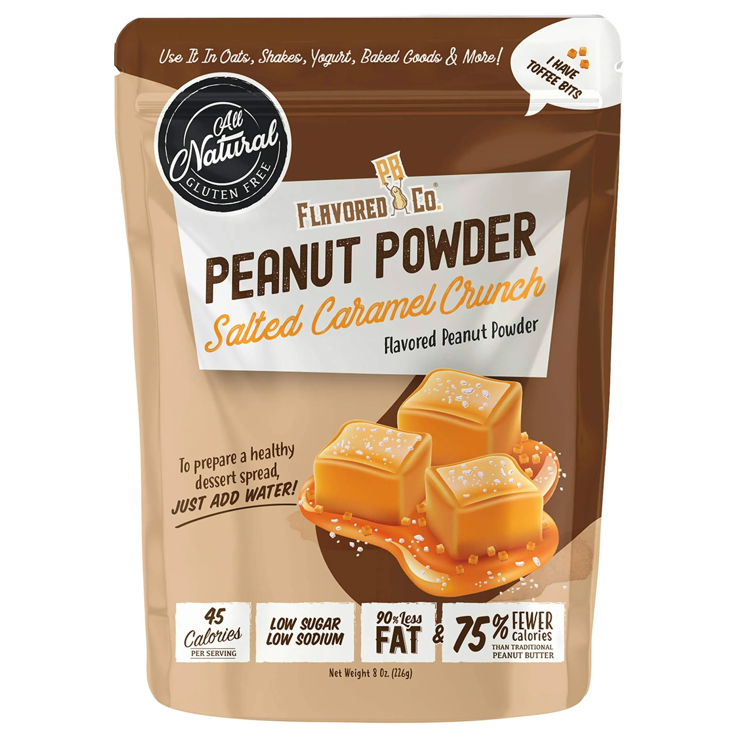 Flavored PB Co. Peanut Butter Powder, Low carb and Only 45 calories