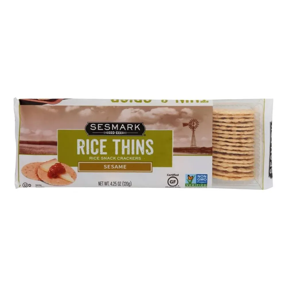 Sesmark Crackers Rice Thins Sesame