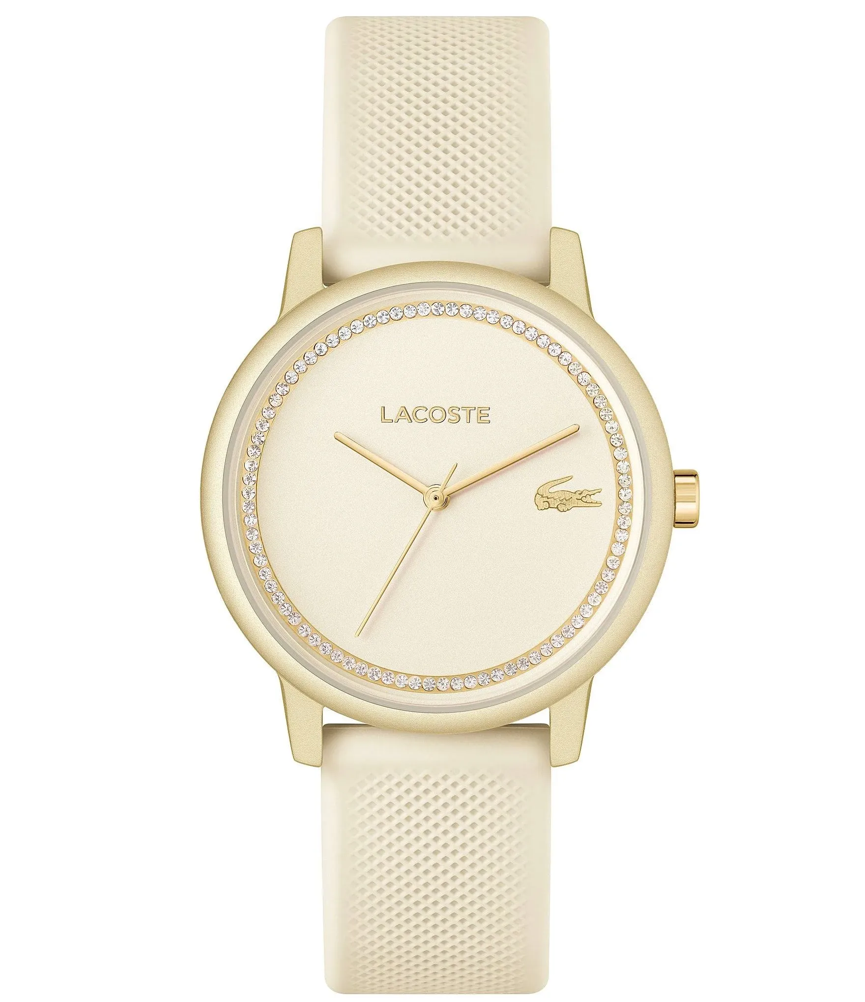 Women's L 12.12 Go Champagne Silicone Strap Watch 36mm