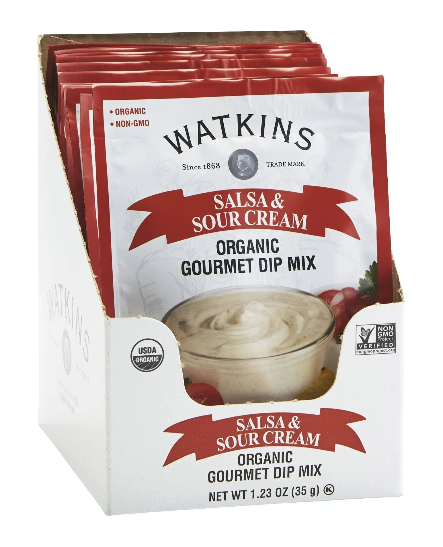 Watkins Organic Gourmet Dip Mix Salsa & Sour Cream