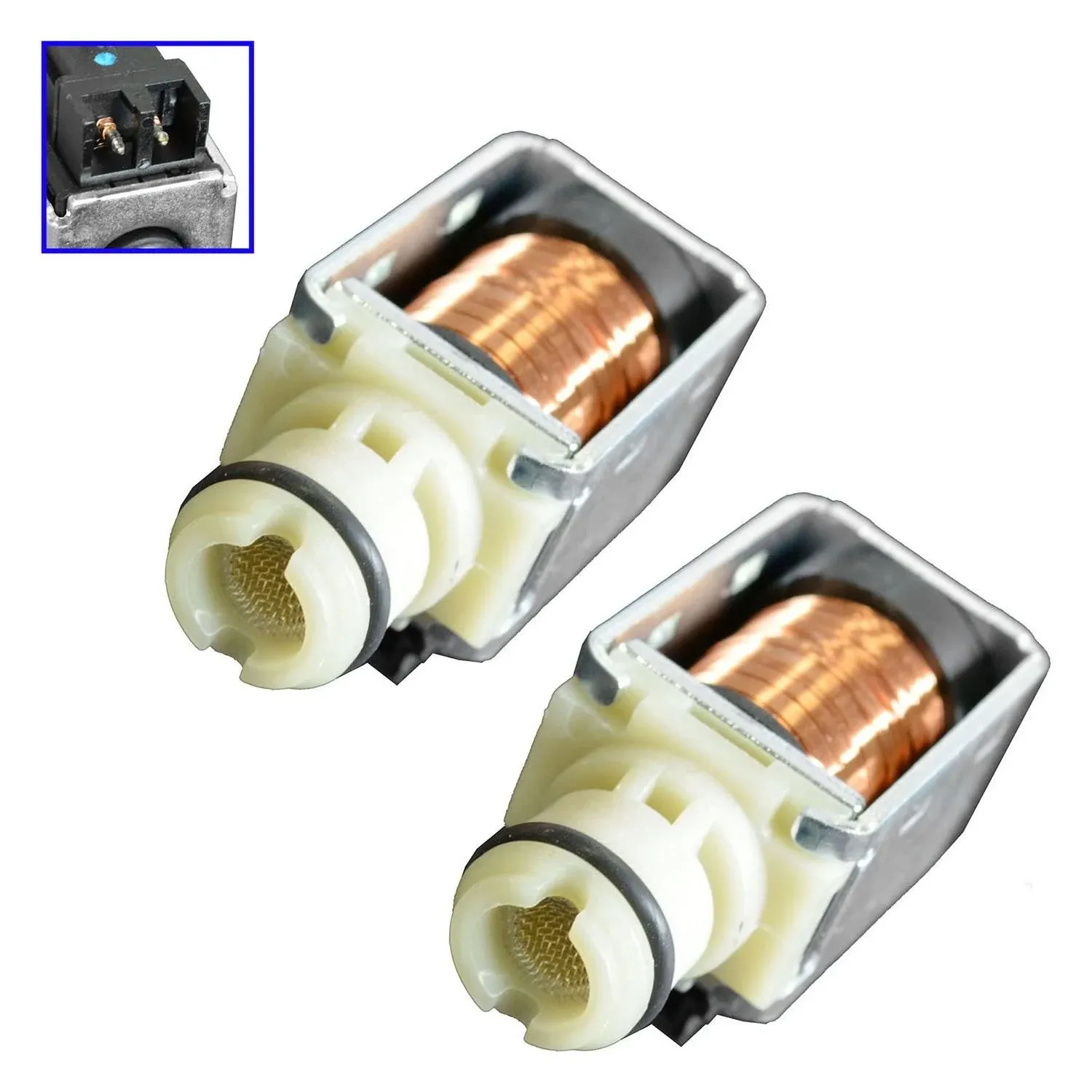 Transmission Shift Control Solenoid PAIR Compatible with Chevy GMC Cadillac Pontiac 4L60E