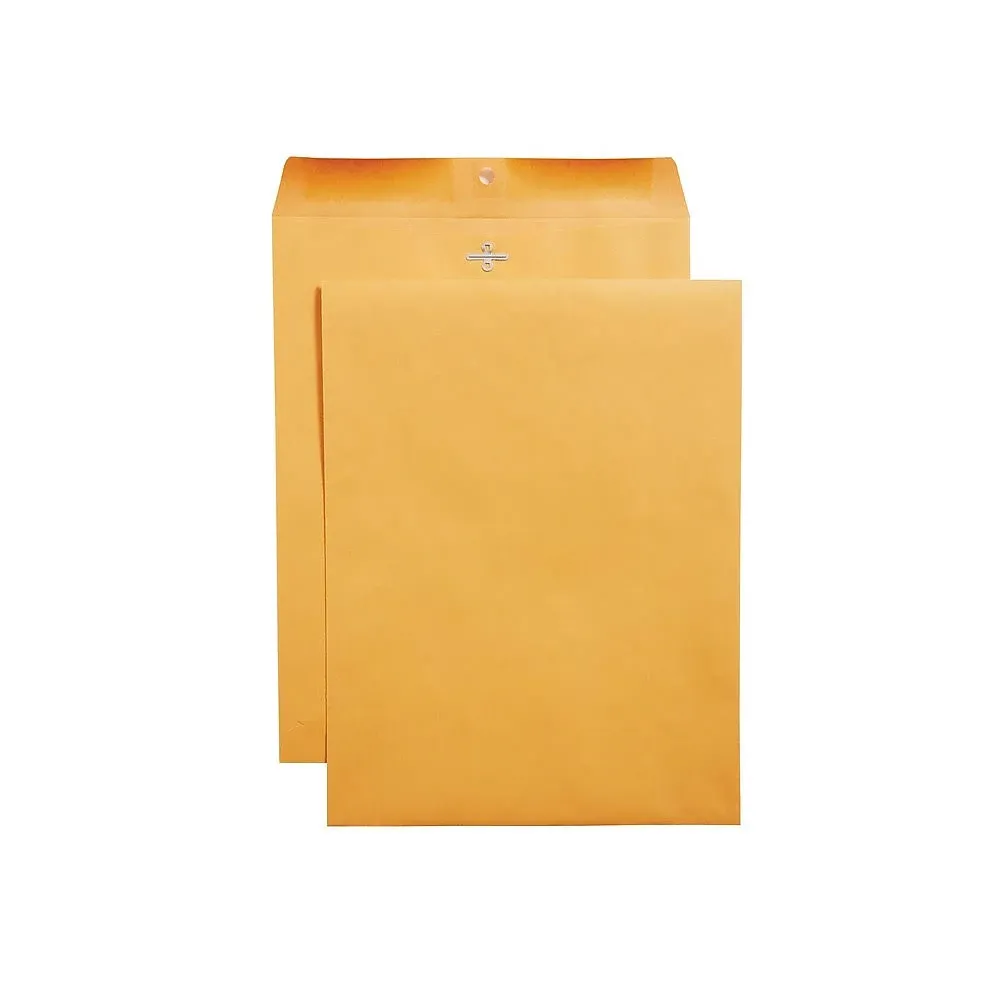 Staples Envelopes, 10" x 13", Brown Kraft Clasp - 100 count