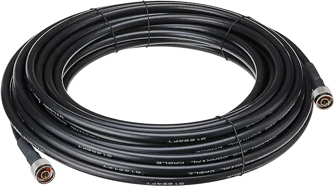 Wilson Electronics 50 ft. Black WILSON-400 Ultra Low Loss Coax Cable (N-Male to NMale), Modem