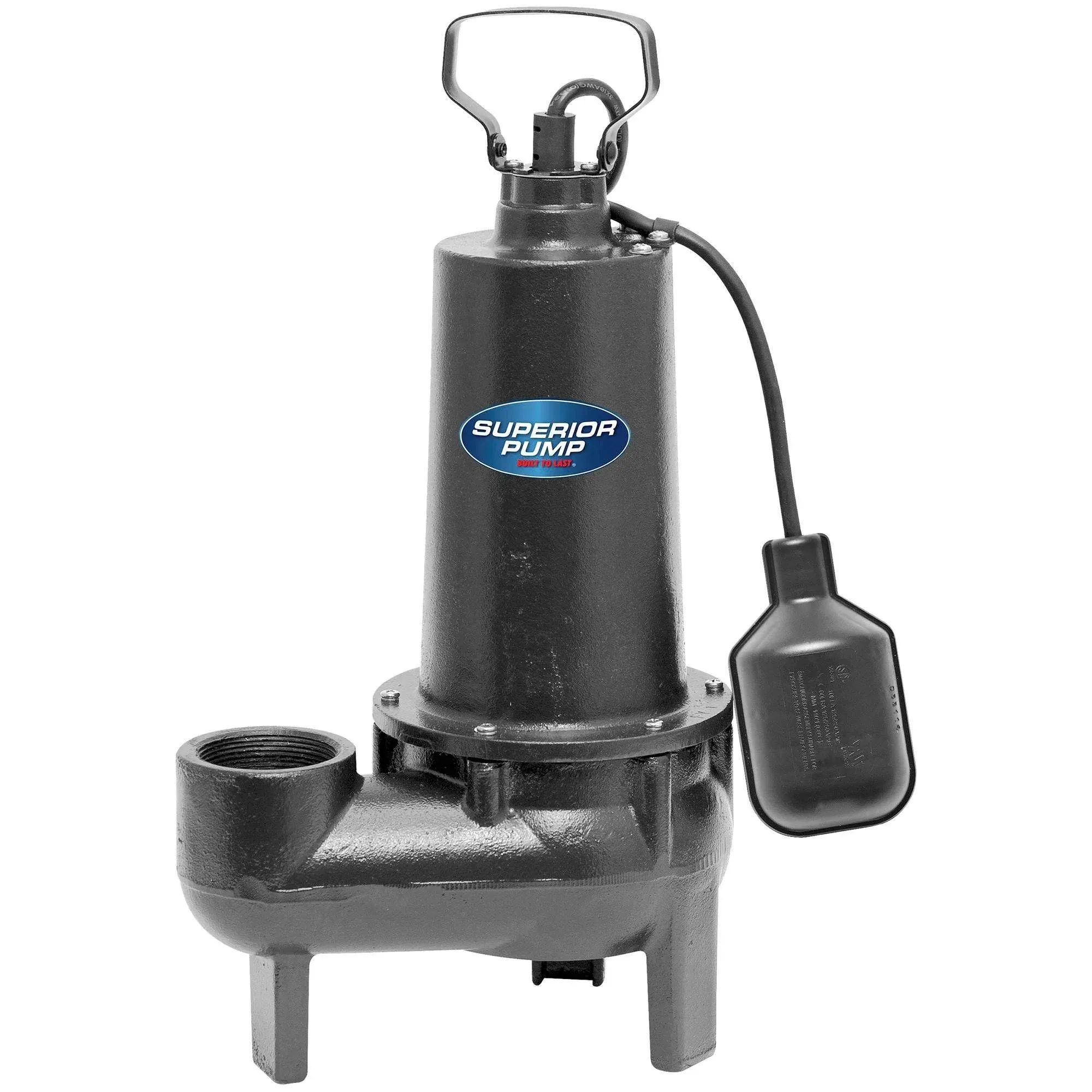 Superior Pump 1/2-Horsepower Cast Iron Sewage Pump with Tethered Float Switch