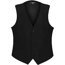 Gioberti Men's Formal Suit Vest Fit for Business or Casual Dress