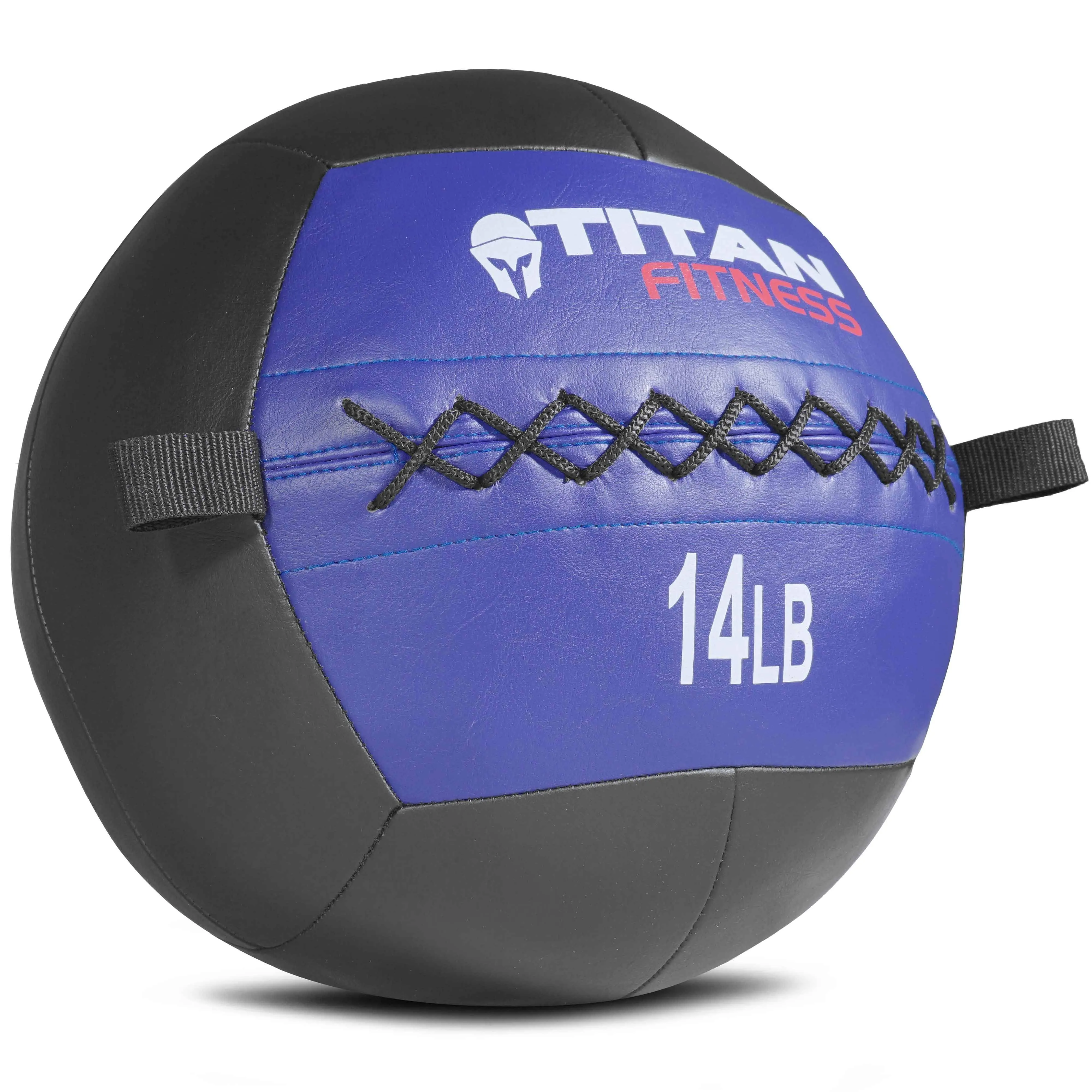 Titan Fitness Soft Leather Medicine Wall Ball Durable, Endurance, Cardio, Core Strength