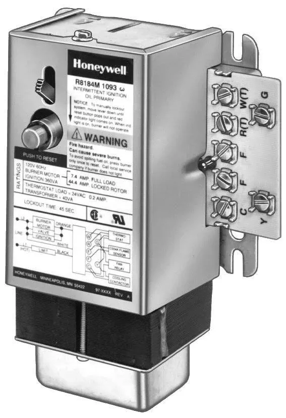 Honeywell R8184M1051 Protectorelay Oil Burner Control