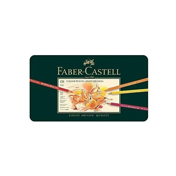 Faber-Castell F110011 Polychromos Artists&#039; Color Pencils - 120 Count