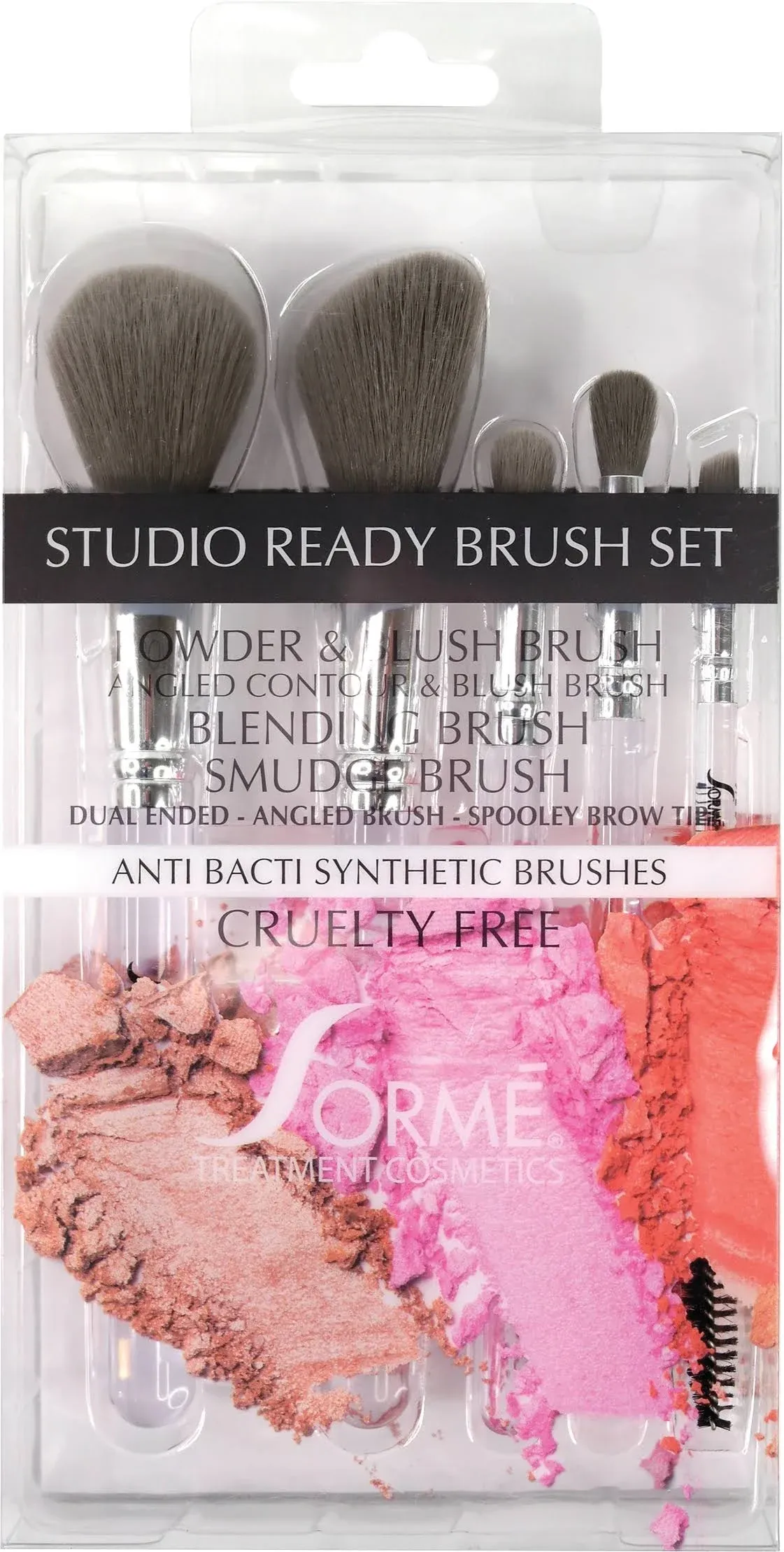 SORME TREATMENT COSMETICS ELITE BRUSH SET X 5 PIECES