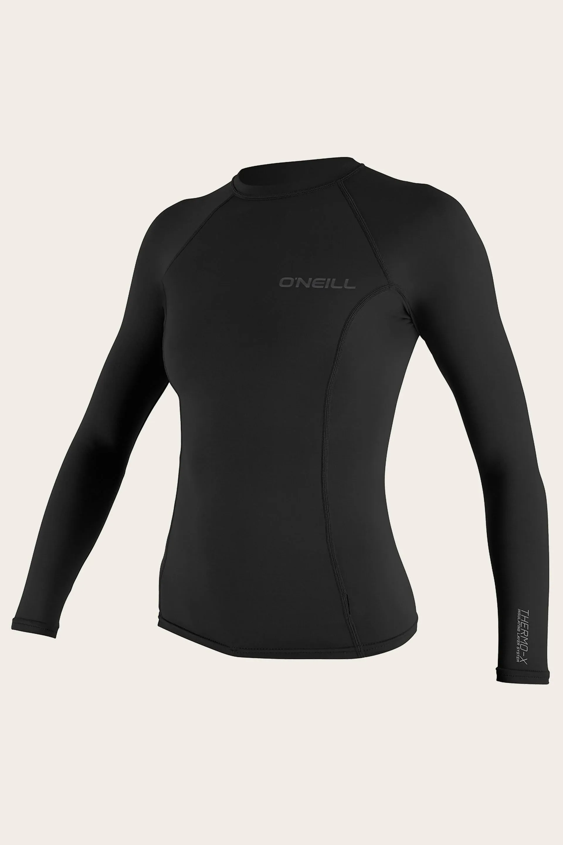 O'Neill Women's Thermo-X Long Sleeve Crew, Black, L