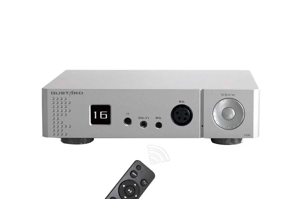 H16 Pre-Amplifier OLED Display XLR/RCA Balanced Headphone Amplifier Pre Amplifier Silver