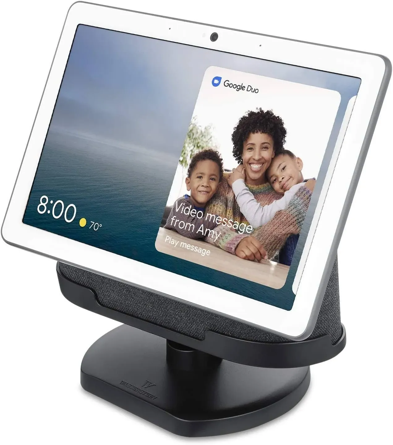 Wasserstein - Adjustable Stand for Google Nest Hub Max - Charcoal