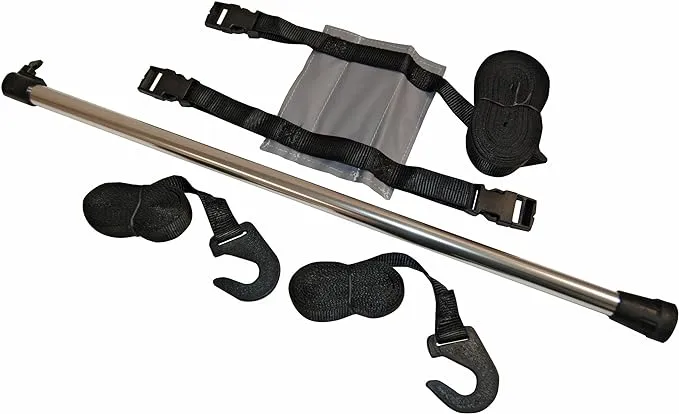 Taylor Made Boat Cover Support System with Adjustable 24"-48" Pole, 50' of 1" Polypropylene Webbing Strap for Boats up to 23' Long, Prevents Water Pooling and Pocketing - 55741