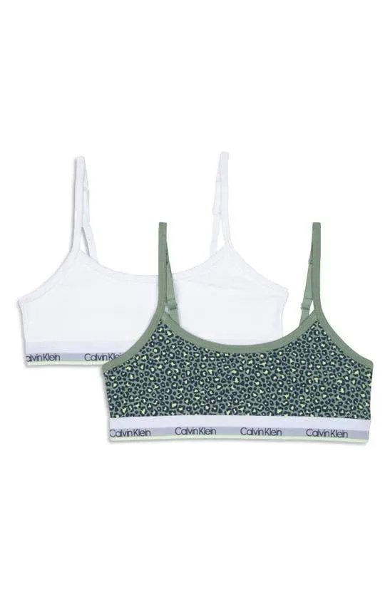 Calvin Klein Girls' Crop Training Bra 2 Pack