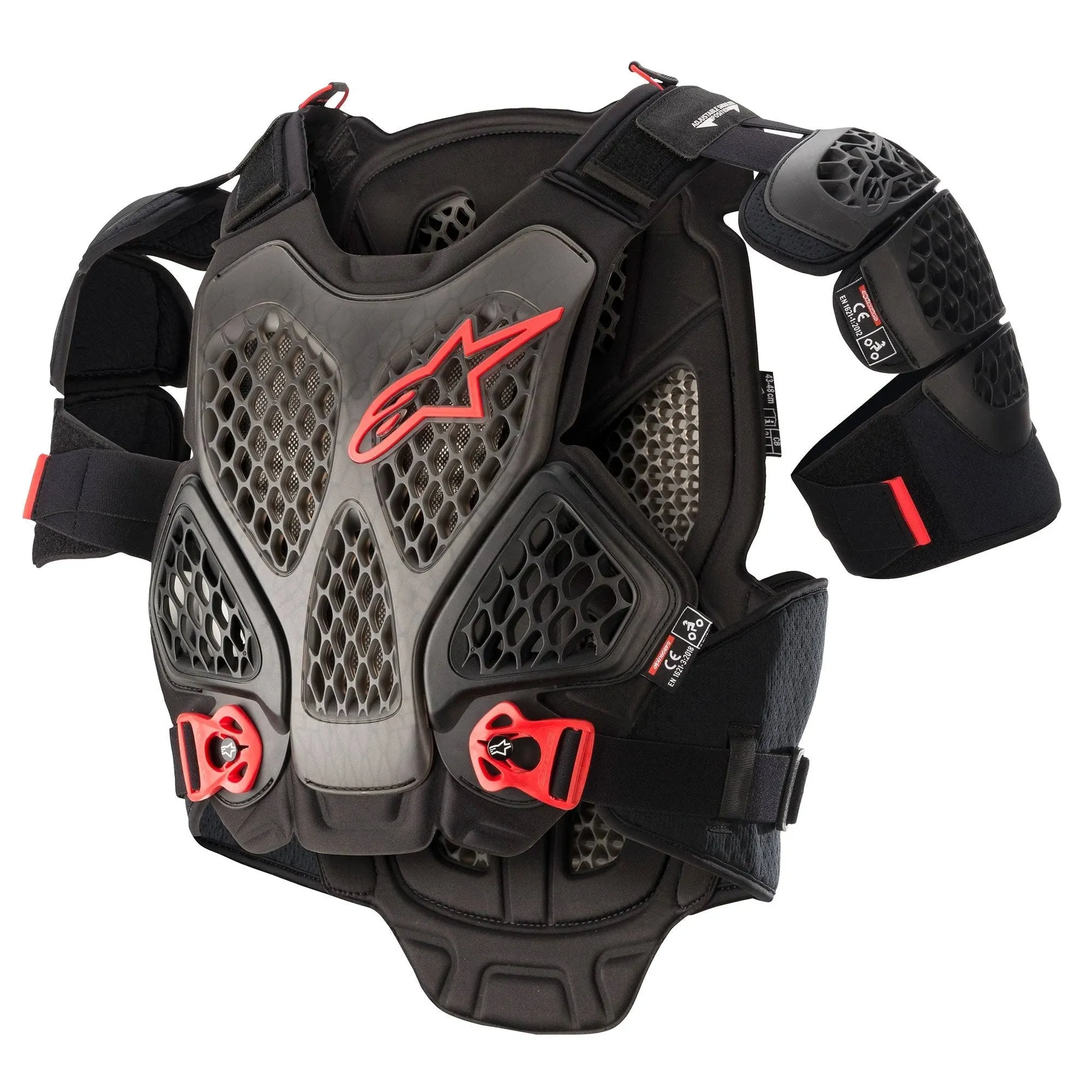 Alpinestars A-6 Chest Protector Black / Anthracite / Red