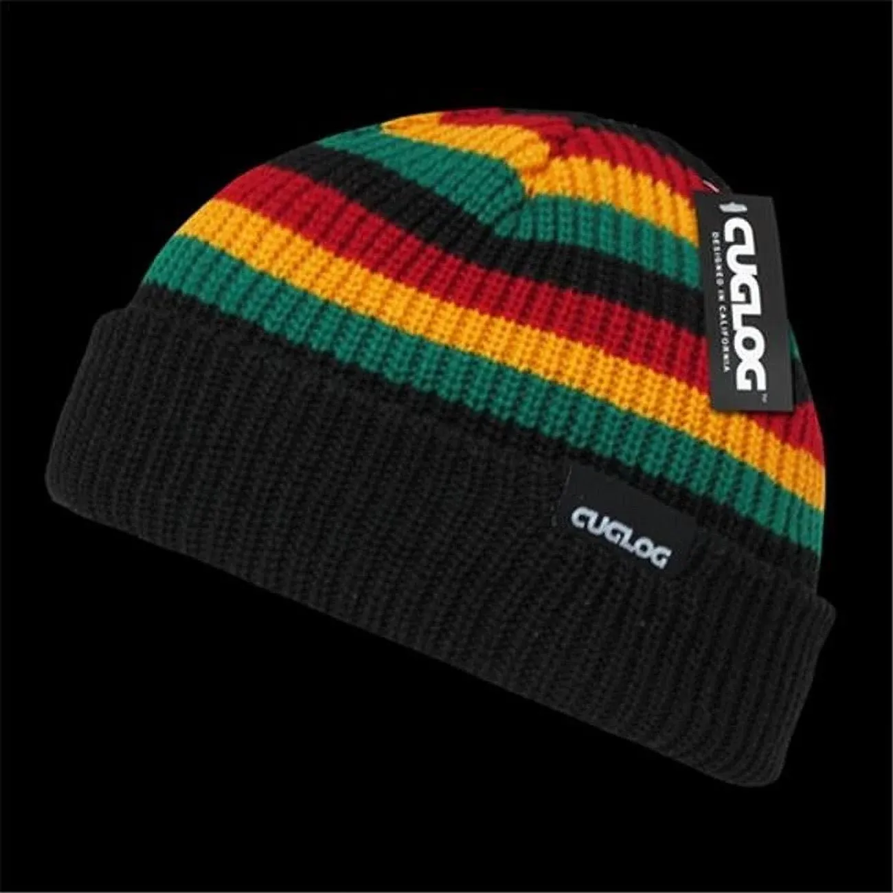 Cuglog K005 Kilimanjaro Striped Beanie - Jamaican