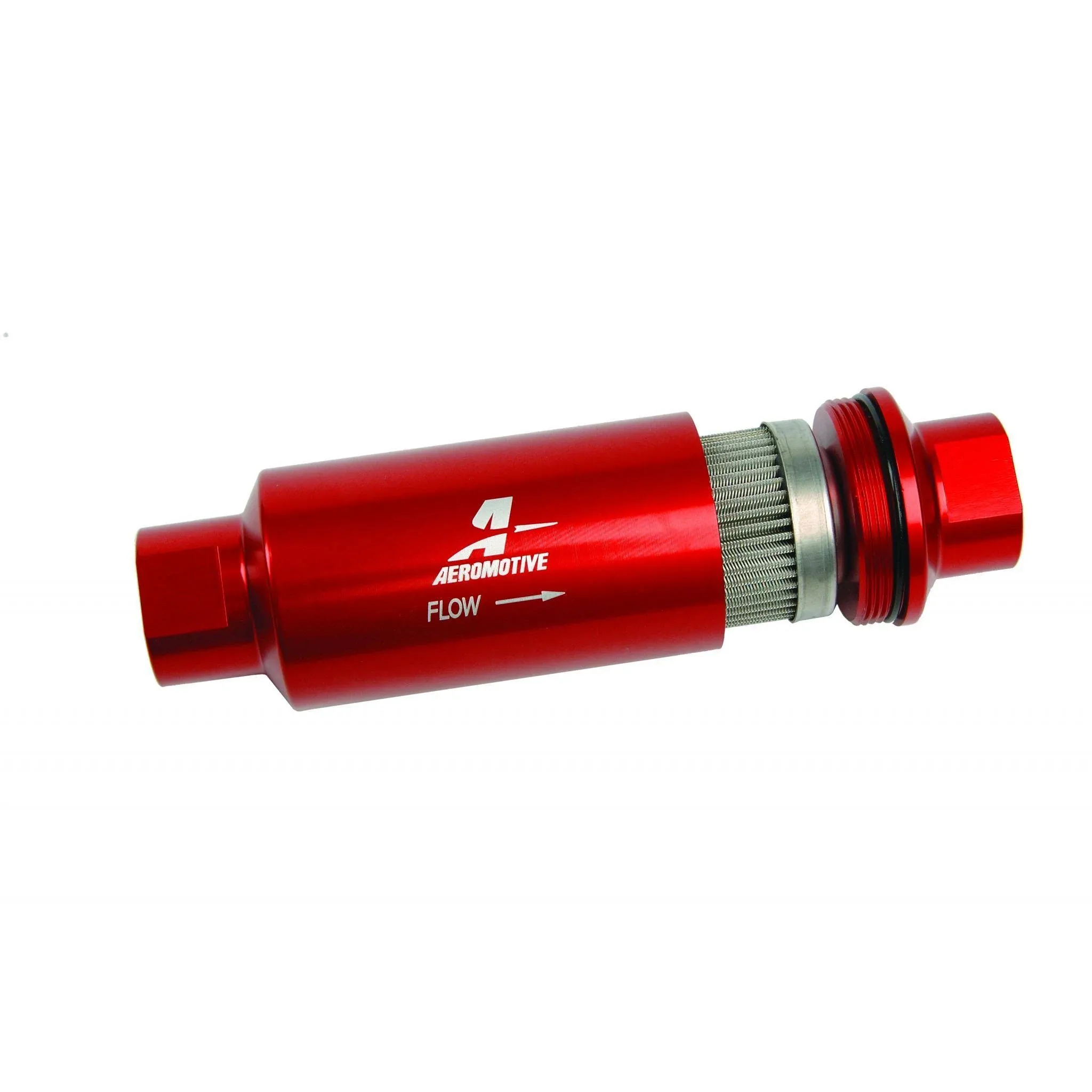 Aeromotive 12304 Red Fuel Filter (In-Line Filter/100-Micron)