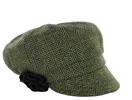 Irish Ladies Wool Newsboy Cap